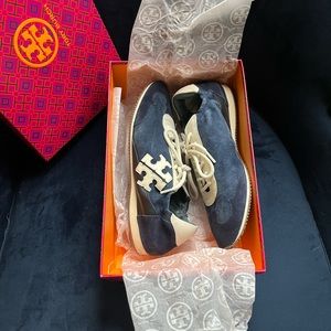 Tory Burch Tory Sneakers Navy (in box) sz 9